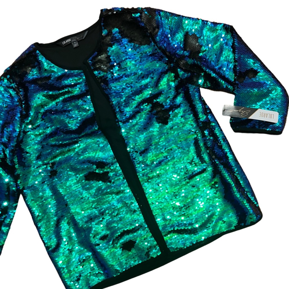 Lularoe Elegant Stella Sequin Open Blazer/Cardigan